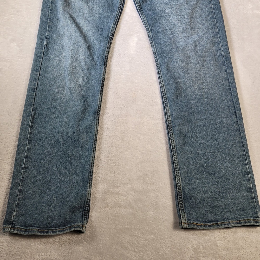 Signature by Levi Strauss & Co S51 Straight Jeans Mens 34x32.5 Blue Medium Wash - Picture 4 of 13